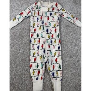 Hanna Andersson Toddler Unisex Christmas Lights 3-6 Months Cotton Pajamas